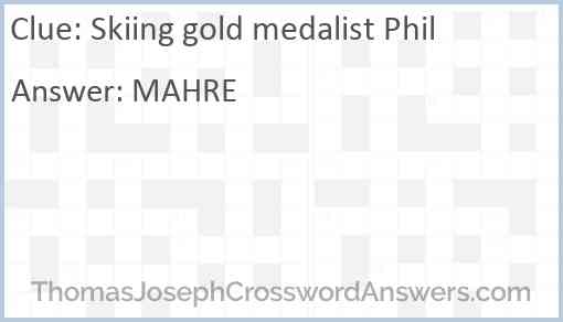 Skiing gold medalist Phil Answer