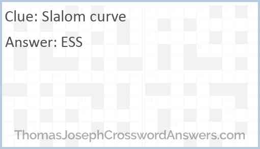 Slalom curve Answer