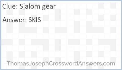 Slalom gear Answer