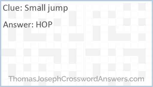 Small jump Answer