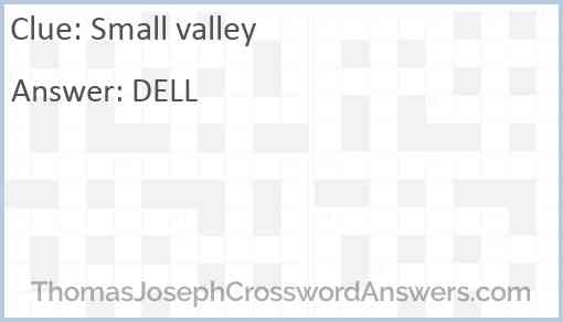 Small valley Answer