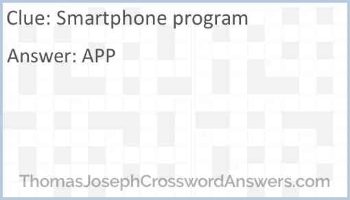 Smartphone program Answer