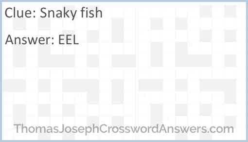 Snaky fish Answer