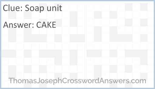 Soap unit Answer