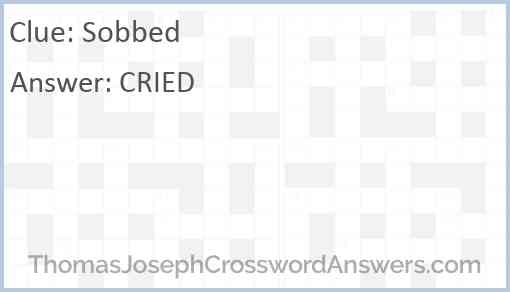 Sobbed Answer