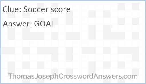 Soccer score Answer