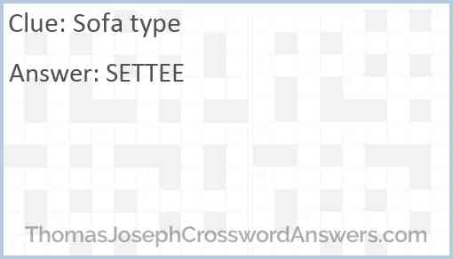 Sofa type Answer