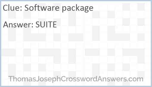 Software package Answer