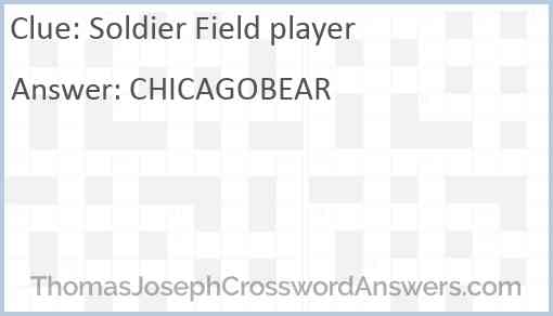 Soldier Field player Answer