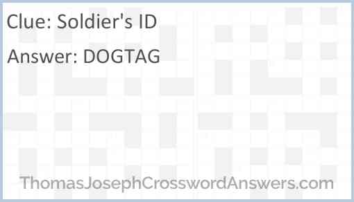 Soldier's ID Answer