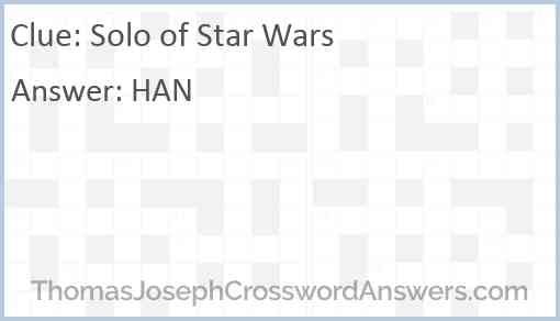 Solo of “Star Wars” Answer