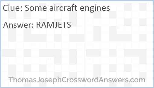 Some aircraft engines Answer