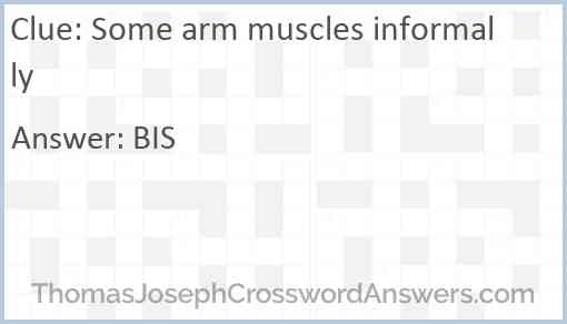 Some arm muscles informally Answer