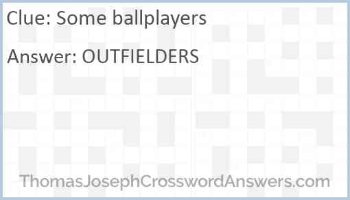 Some ballplayers Answer