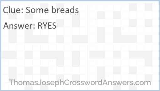Some breads Answer