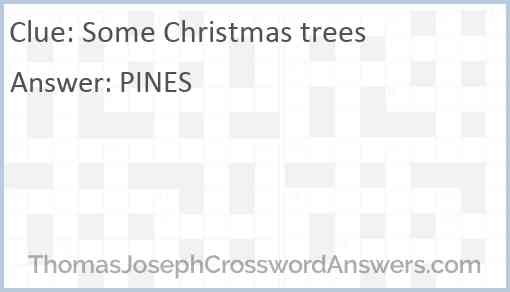 Some Christmas trees Answer