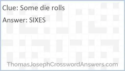 Some die rolls Answer
