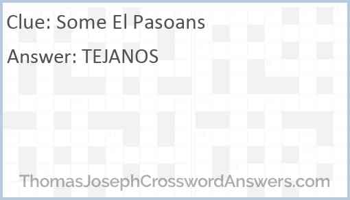 Some El Pasoans Answer