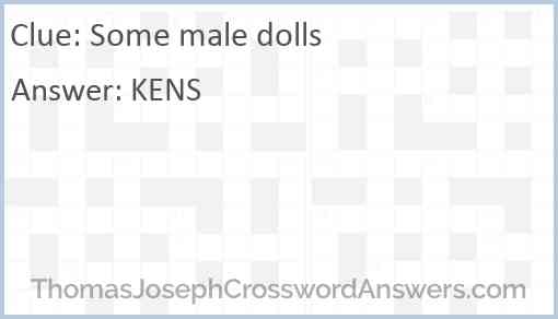 Some male dolls Answer