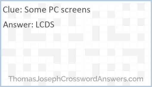 Some PC screens Answer