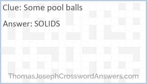 Some pool balls Answer