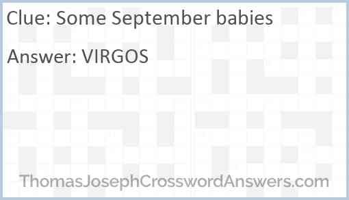 Some September babies Answer
