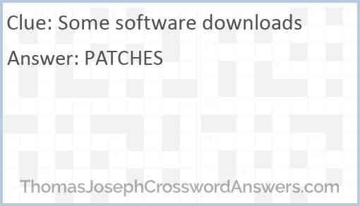 Some software downloads Answer