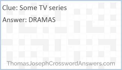 Some TV series Answer