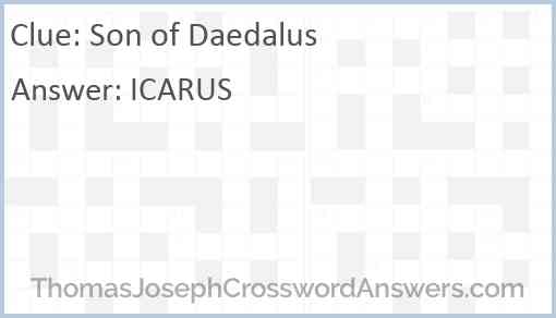 Son of Daedalus Answer