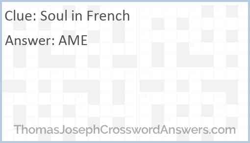 Soul in French Answer