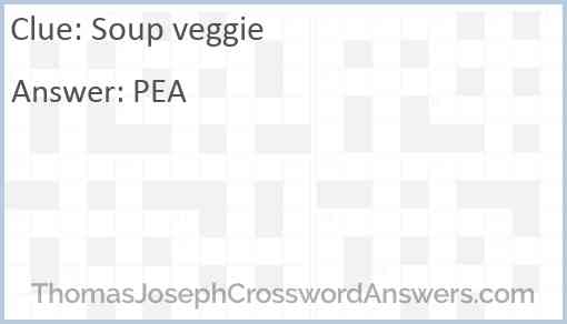 Soup veggie Answer