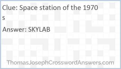 Space station of the 1970s Answer