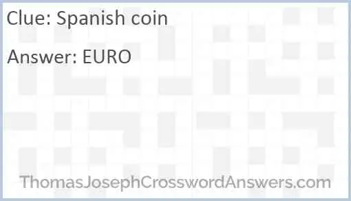 Spanish coin Answer