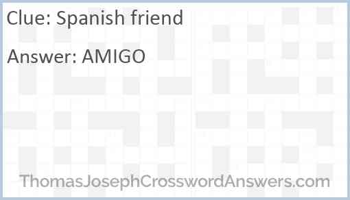 Spanish friend Answer