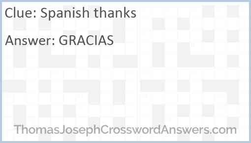 Spanish “thanks” Answer