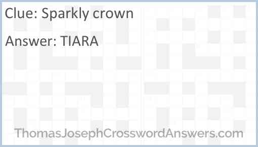 Sparkly crown Answer