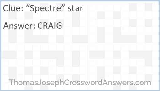 “Spectre” star Answer