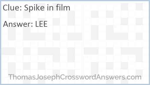 Spike in film Answer