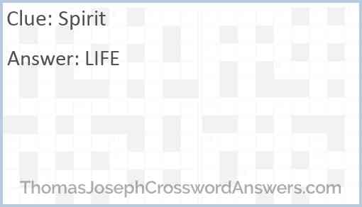 Spirit Answer