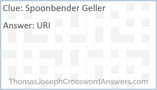 Spoonbender Geller Answer