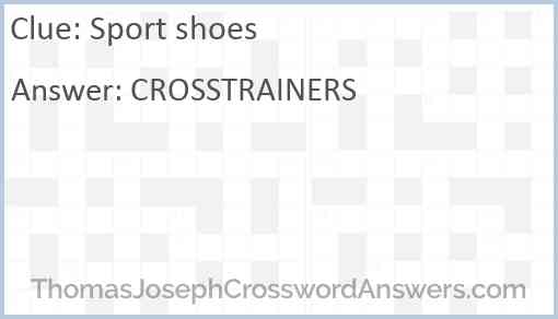 Sport shoes Answer