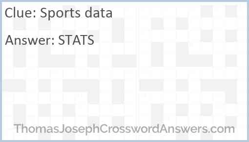 Sports data Answer