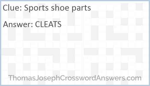 Sports shoe parts Answer