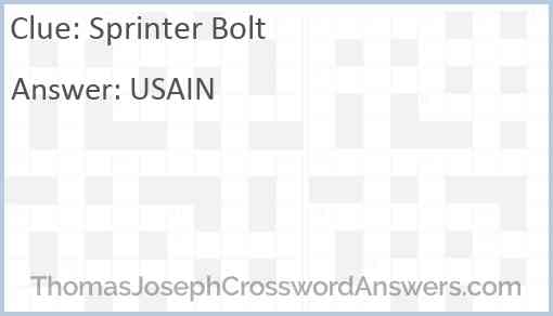 Sprinter Bolt Answer
