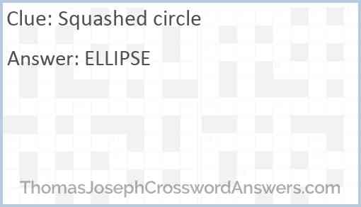 Squashed circle Answer