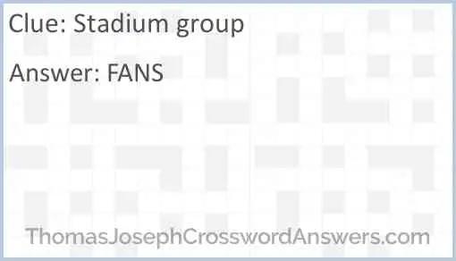 Stadium group Answer