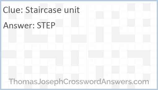 Staircase unit Answer