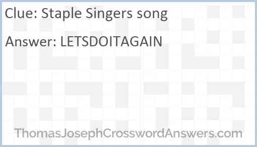 Staple Singers song Answer