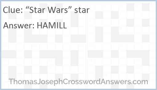 “Star Wars” star Answer