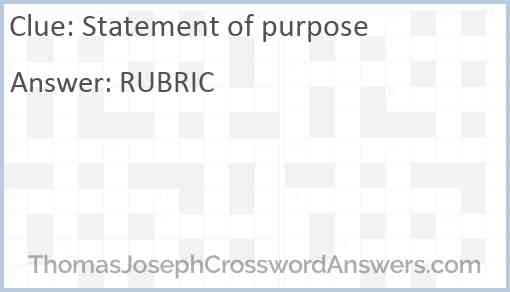 Statement of purpose Answer